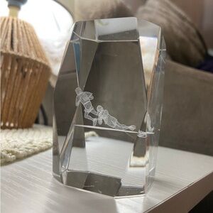 3D football glass sculpture!
